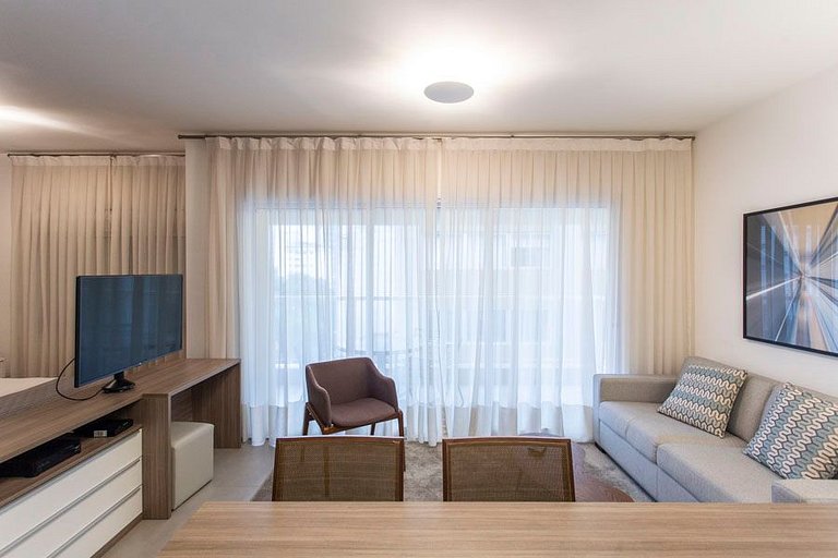 Wehome - Lindo studio, varanda Garden, nos Jardins