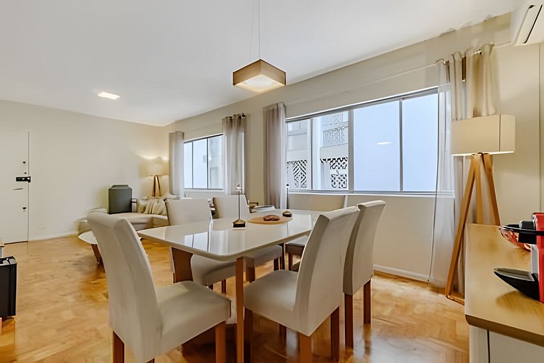 Apartamento 125m² | 3 Quartos | Jardins | Vaga