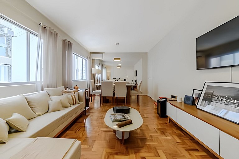 Apartamento 125m² | 3 Quartos | Jardins | Vaga
